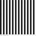 Riley Blake - Basic - 1/2^ Stripe, Black & White