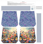 Blank Quilting - Florinda - 36^ Tote Bag Panel, Royal