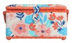 Sewing Basket - 8^ 11.75^ x 6^ - Floral, Orange