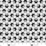 Blank Quilting - Goalbound - Soccer Ball Pattern, White