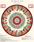 Henry Glass - Nordic Holiday - 36^ Village Tree Skirt, Sage