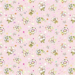 P & B Textiles - Boots & Blooms - Medium Floral, Pink