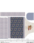 P & B Textiles - Homemade Happiness - 36^ Apron Panel, Blue