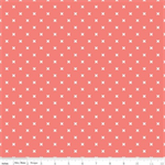 Riley Blake - Basics - Bee Basics - X Print, Coral