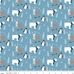 Riley Blake - Winter Magic - Main Print, Blue