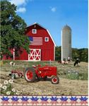 A.E. Nathan Co. - Farmall - 36^ x 44^ Panel, Red