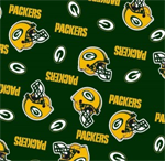 Fabric Traditions - NFL Fleece - Green Bay Packers,  Green