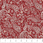 Northcott - Farmhouse Sampler - Paisley, Red