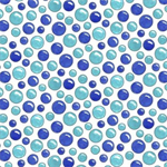Quilting Treasures - Under The Sea - Bubble Toss, Blue/Teal