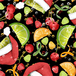 3 Wishes - Happy Alcoholidays - Santa's Fruit Fiesta, Black