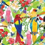 Benartex Kanvas Studio - Island Time - Birds in Paradise, Multi
