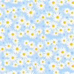 Benartex Kanvas - 108^ Daisy Dance - Blue