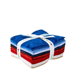 Riley Blake - Fat Quarter Bundle - Batik Hand-Dyes Freedom Flair - 16 Pieces