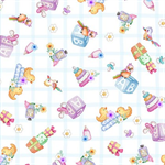 Quilting Treasures - Little Ones - Toy & Bird Toss, White