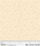 P & B Textiles - Apple Cider 16 - Floral Spray, Tan