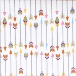 Michael Miller - Minky Prints - Arrows, White