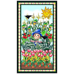 Quilting Treasures - Vegetable Medley - 24^ Scarecrow Panel, Multi