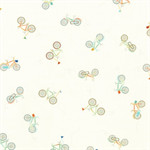 Robert Kaufman - Full Speed Ahead! - Bicycles, Cream