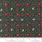 Moda - When Snow Falls - Tiny Birds In Wreaths, Night Sky