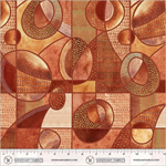 Windham Fabrics - Flora & Form - Orbit, Terracotta