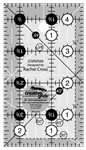 Creative Grids - Quilt Ruler - 2.5^ x 4.5^