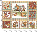 3 Wishes - Autumn Days - 36^ Panel, Multi