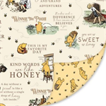 Riley Blake - Double Lush Velvet - 60^ Winnie The Pooh, Beige
