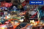 Hoffman Fabrics - Freedom Ring - 42.5” x 29” Americana Collage Panel, Americana
