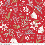 Riley Blake - Mistletoe & Holly - Main Print, Red