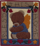 Wall Quilt Pattern - Bear Blessing - Size: 13^ X 15^