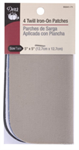 Dritz - Iron-On Twill Patches - 5^x5^ 4 ct; Light Assortment