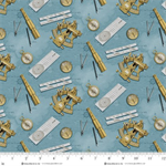 Henry Glass - Coastal Guardians - Nautical Instruments, Blue