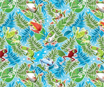Kanvas Studio - Rainforest Glow - Frog Rainforest, Light Turquoise