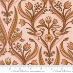 Moda - Feather and Forest Bloom - Medallion Birds Damask, Petal