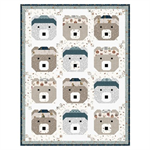 Figo Fabrics - Digital Quilt Top -  Cozy Cubs - Baby Bear - 34” x 44”