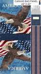 Northcott - Stonehenge Stars & Stripes 13 - 24^ Canvas Bag Panel, Navy