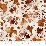 Northcott - Wild and Free - Horse Hide, Cream Rust