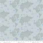 Henry Glass - Coastal Guardians - Nautical Map, Gray
