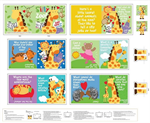 Studio E - Huggable & Lovable - 36^ Silly Zoo Book Panel, Multi