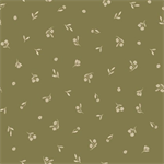 P & B Textiles - Novella - Dainty Sprig Toss, Green