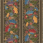 Blank Quilting - Ashton Collection - Floral Stripe, Cocoa