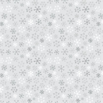 Clothworks - Guess How Much I Love You 2026 Flannel - Snowflakes, Mist Gray
