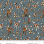 Henry Glass - Whimsical Woods - Allover Animals, Dark Blue