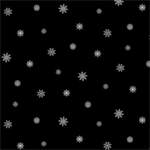 Henry Glass - Holiday Happy Place - Small Snowflake, Black
