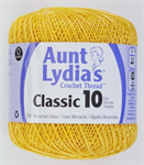 Aunt Lydia's Classic Crochet Thread - Size 10 - 350 yds; Golden Yellow