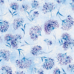 Kanvas Studio - Shimmering Twilight - Enchanted Dandelions, Light Blue