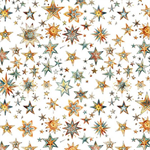 Quilting Treasures - 108^ Bohemian Sunrise - Stars, Cream