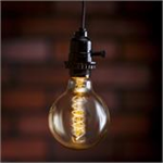 Light Bulb - Edison Style Bulb, Round Spiral