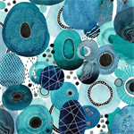Windham - 108^ Quilt Back - Ebb & Flow Genesis, Aqua