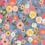 Riley Blake - Flora No. 6 - Stems, Periwinkle